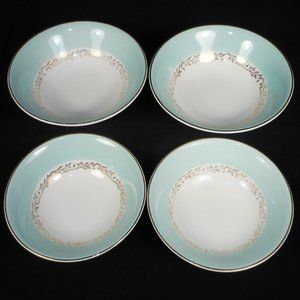 4 vintage cereal bowls. Johnson Bros. Snowhite ironstone